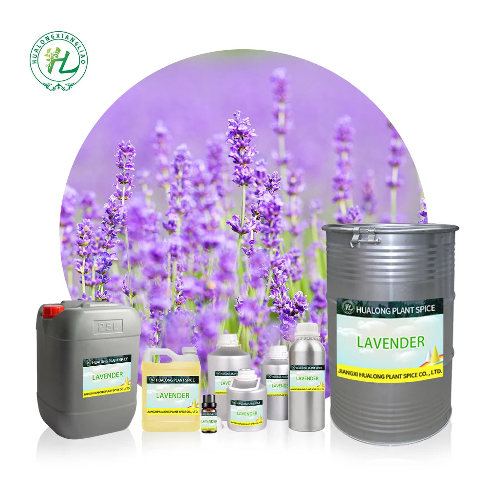 HL Best Bulgarian Lavandula Angustifolia Oil Bulk Supplier1Kg Pure Lavender Essential Oil for Skin Hair Sleep Diffuser