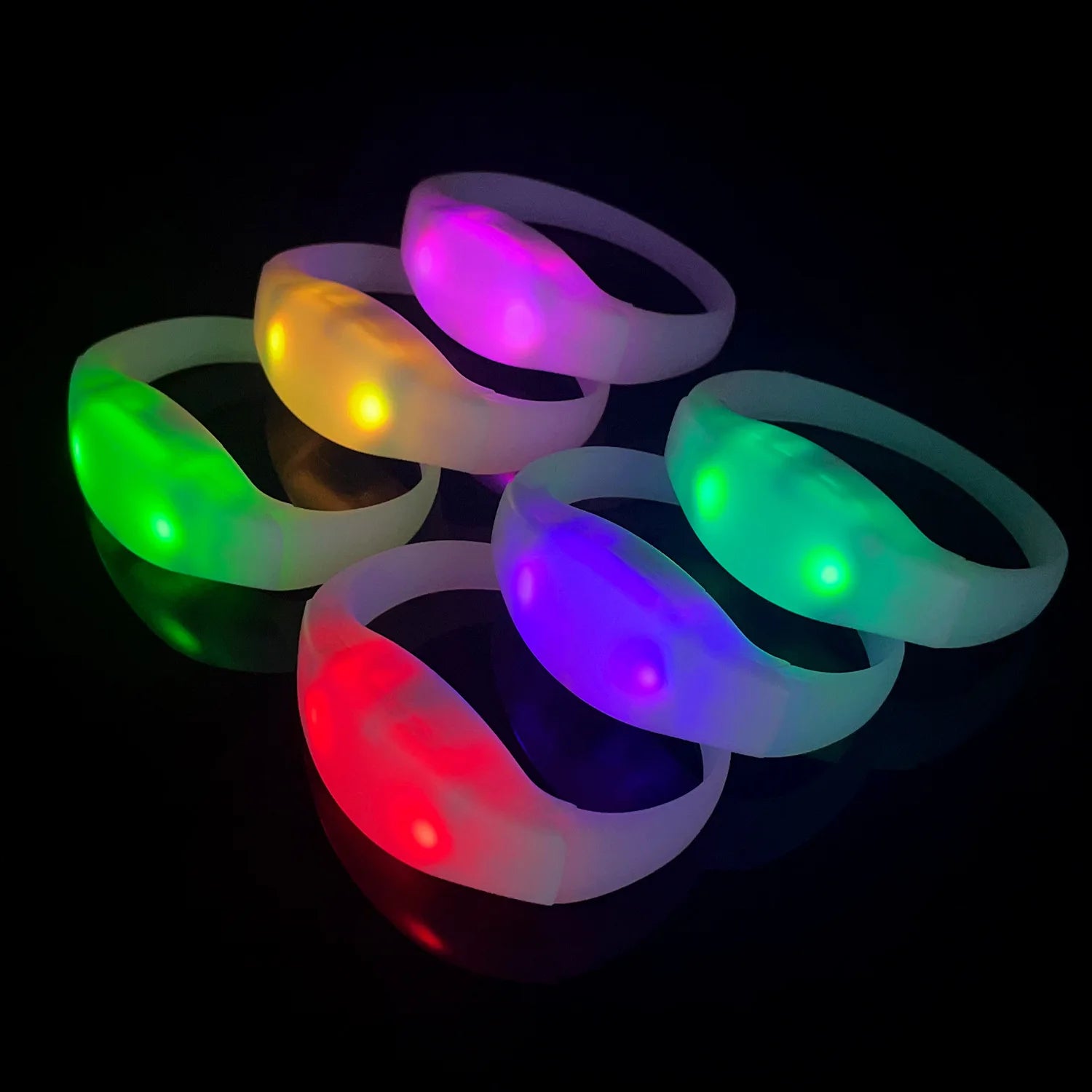 Big Concert Customized Remote Controlled LED Wristbands Radio Controlled LED Bracelets