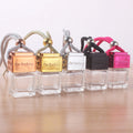 8ml square Unique Wooden Perfume Bottle Air Diffuser Empty Car Perfume Bottle Color Wood Cover