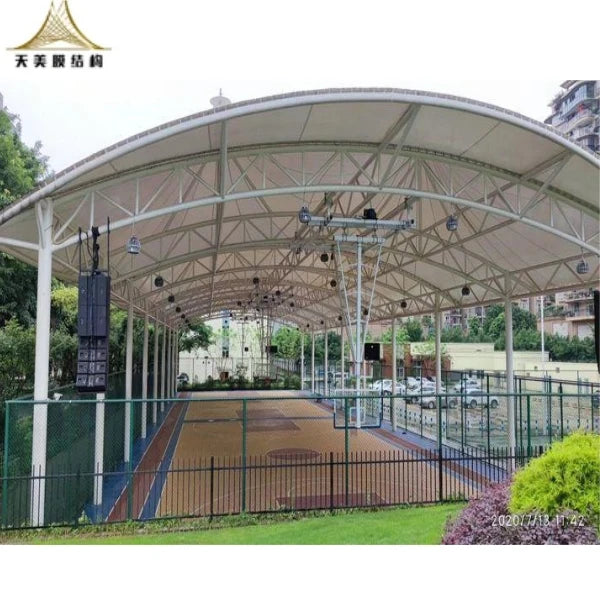 TIMI Outdoor Waterproof PVDF PTFE Sport Tennis Court Tent Tensile Fabric Membrane Structure for Stadium