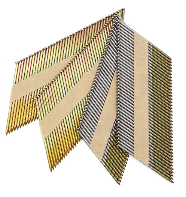 2-3/8" X .113 Clipped Head Ring Shank Framing Nails Paper Strip Tape Nail