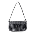 Casual Plaid Design Women's Shoulder Bags Simple Light Portable Ladies Underarm Bag Commuter Girls Pillow Handbags Clutch Purse