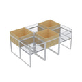 Supermarket Rack Metallic Heavy Duty Adjustable Floor Height 100kg Capacity Customized Grain and Oil Shelf Display Stand