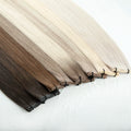 LeShine Super Thin Hand-Tied Russian Remy Hair Flat Invisible Weft Smooth Genius Weft Hair Extensions