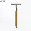 JDK 1PC Hot Gold Color Shaver Stainless Steel Handle Razor Double Edge Blades Beard Care Tools