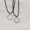 Custom Sublimation With Heat Transfer Aluminum Foil Alloy Round Diy Handmade  Photo Pendant Necklace