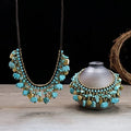 2025 Bohemian Ocean Collection Jewelry Set Handmade Fish Heart Elephant Starfish Charm Necklace and Anklet Beach Jewelry Gift