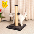15.7 Inch Natural Sisal Rope Cat Scratching Post with Interactive Ball Toys Indoor Cats' Wood Scratchers Kitten Toy