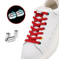 Reflective Elastic Shoelaces for Sneakers-Polyester Material Children & Adult Use Night Run Lock & No-Tie Design