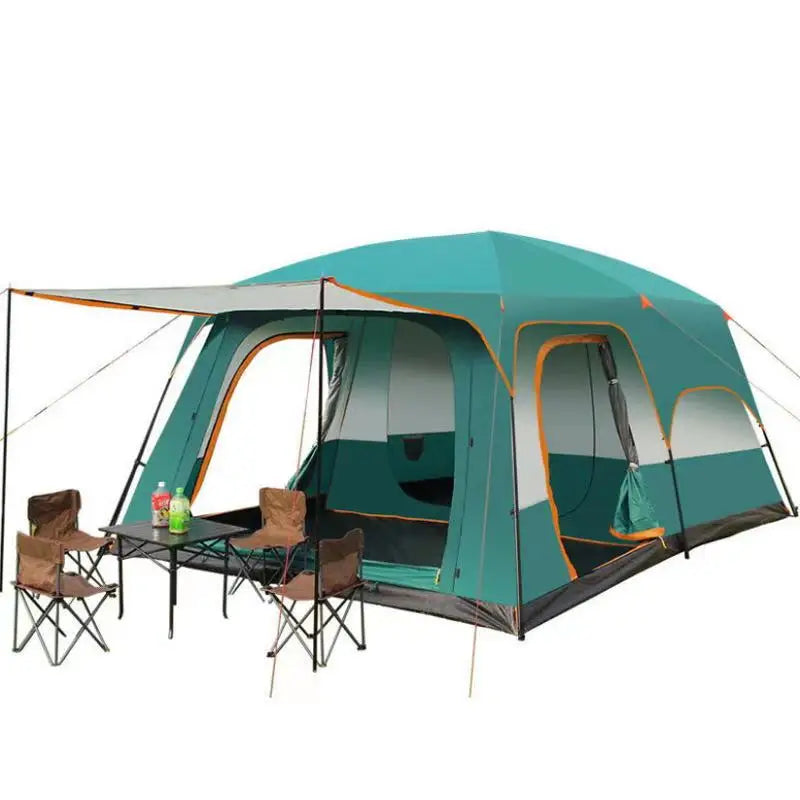 FDFIT  European Large Luxury Wind Resistant Family Carpas De Camping Tent Outdoor Tent
