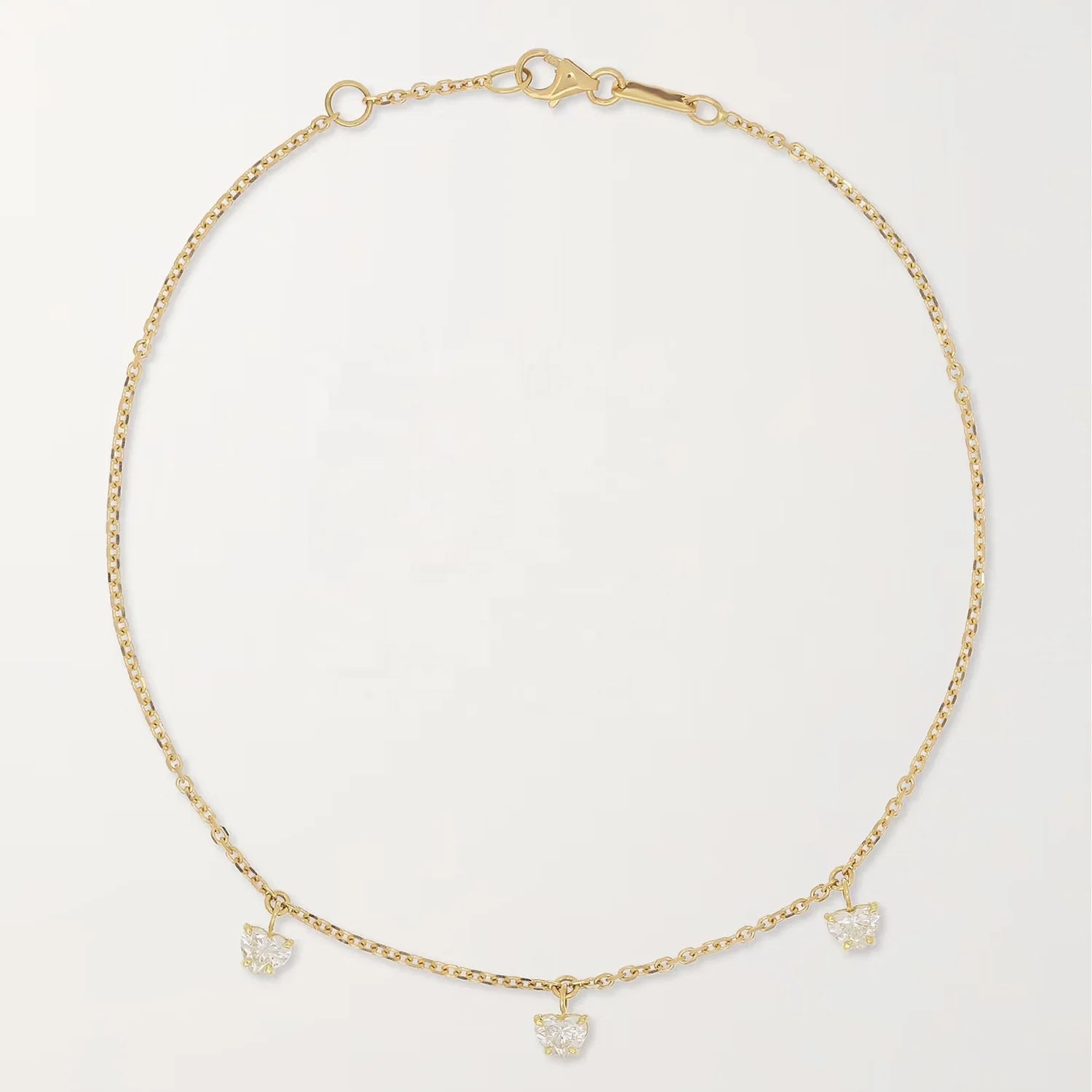 LOZRUNVE 925 Sterling Silver Romantic Sweet Heart Charm Chain Anklet