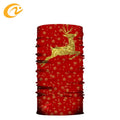 Holiday Gifts IceCool Multifunctional Neck Gaiter Red Carnival Christmas Cartoon Tubular Bandana for Outdoor Use