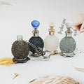 15ml Rhinestone Glass Perfume Bottle Enamel Essential Oil Glass Empty Bottle Customizable Vintage Style Decorative