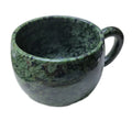 HZX Natural Guatemala Serpentine Jade Cup Green Jade Tea & Coffee Cup Elegant Party Tableware & Decorations