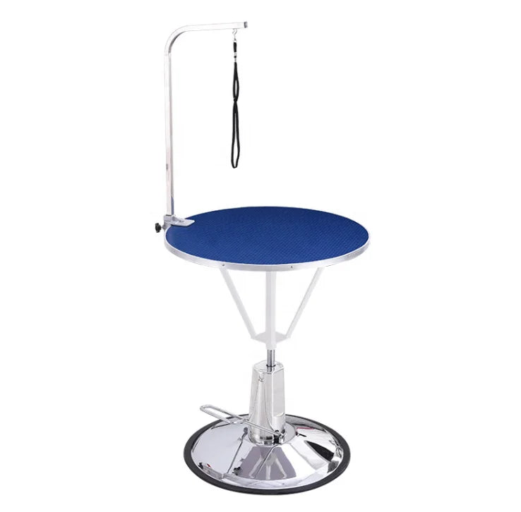 360 Degree Rotating Adjustable Height Round Hydraulic Pet Grooming Table Electric Pet Gog Grooming Table