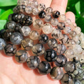 Hot Sale 4/6/8/10/12mm Gray Fire Agates Stone Loose Beads Natural Semi Gemstone for Jewelry Making Diy Necklace Bracelet Earring MegaBDM