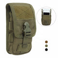 Tactical Double-layer Phone Pouch Bag Molle Mobile Phone Pouch Money Tools  Belt Hunting Molle Fanny Bag Waist Bag