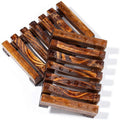 Wholesale Natural Eco-friendly Black Rectangle Kitchen Travel Shower Drying Wooden Soap Dish Tray Holder for Bathtub