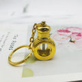 1ml 3ml Middle East Arabia Style Essential Oil Bottle with Key Chain Vintage Metal Perfume Bottle