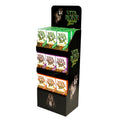 Small Foldable Sock Display Stand Cardboard for POP Product Shipper Carton Paper Floor Display Stand