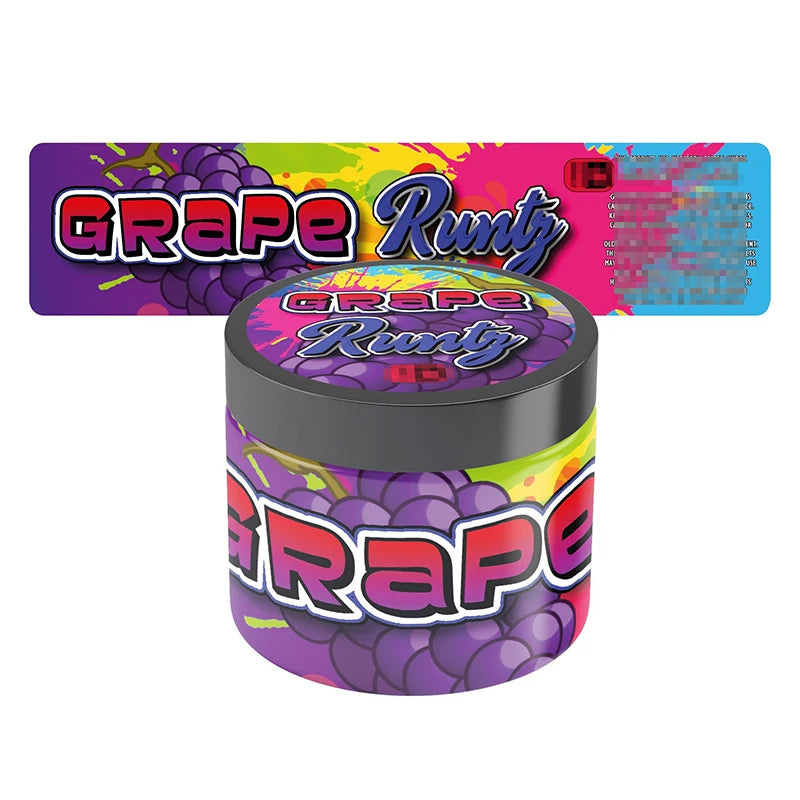 Custom Logo Waterproof Matte Jar Seal Sticker Vinyl Printed Canned Food Packaging Sticker Label