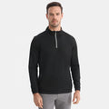 Wholesale Black Blank Golf Pullover Polyester Spandex Stand Neck Crewneck Sweatshirt Unisex Quarter Zip Pullover