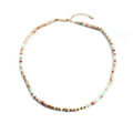 Wholesale Abacus Beads Choker Necklace for Women Girls Amazonite Labradorite Rose Quartz Natural Stone Jewelry