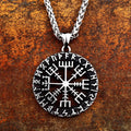 SS8-288P Steel Soldier Huge Nordic Viking Rune Necklace Pendant Men Stainless Steel Charm Religion Culture Jewelry