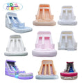 Custom Backyard Rental White Slide Kids Single Slide Inflatable Water Slide for Sale