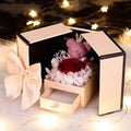 Valentine's Day Novel Creative Gift Eternal Life Rose Lipstick Gift Box Birthday Flower Ring Pendant Jewelry Box