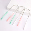 OEM Oral Care U Shape Tongue Cleaner Stainless Steel Metal 304 Adult Oral Ayurvedic Lengua Raspador De Lengua Tongue Scraper