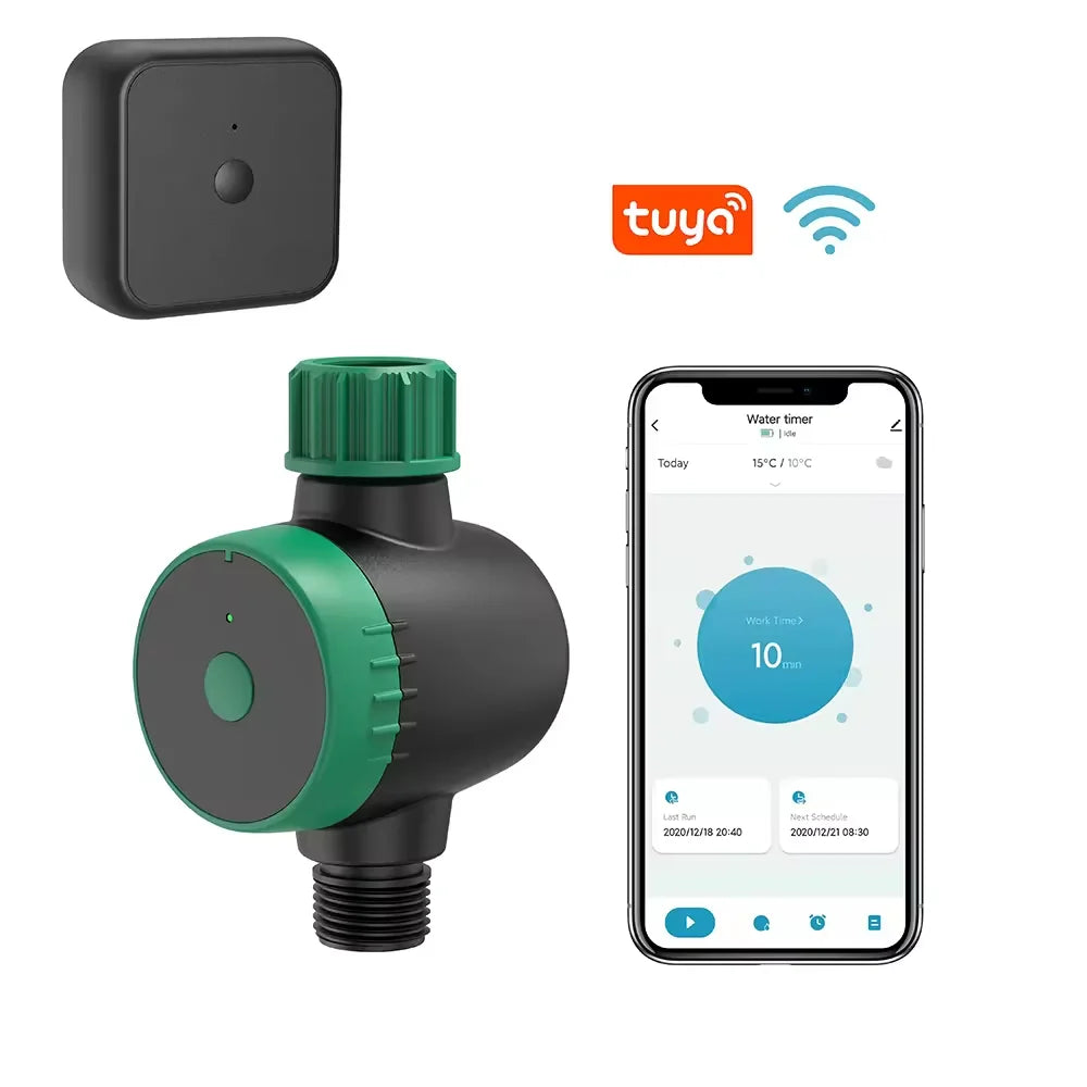 Smart Garden Automatic Watering System with Wifi Drip Irrigation Controller Solenoid Power Smart Water Valve