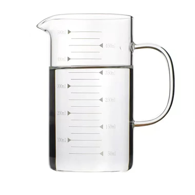 Hot Sell Eco-Friendly Borosilicate Glass Heat-Resistant Kitchen Measuring Cup with Handle