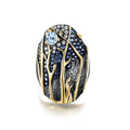 C8206 Abiding Fine Jewelry Wholesale 3-Year Color Retention Technology Women 925 Sterling Silver Custom Rings