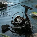 [Germany Stock] Rooblinos NX Spinning Fishing Reel 5.2:1 Gear Ratio 1000-7000 Series Bait Nylon Plastic