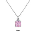 New Arrival Ladies 925 Sterling Silver Necklace Jewelry Yellow Diamond CZ Necklace