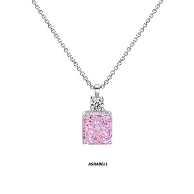 New Arrival Ladies 925 Sterling Silver Necklace Jewelry Yellow Diamond CZ Necklace