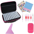 Diamond Painting Accessories Plastic Storage Box & Carry Case with 15/30/60/120 Bottles Handpainted Beads Drills Stone Storage