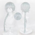 Wholesale Nikolai Gogol Wig Cosplay 80cm Long Silver Mixed Bungo Stray Dogs Anime Synthetic Heat Resistant Braid Hair Wig