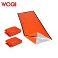 WOQI Wholesale High Quality Warm Camping Outdoor Emergency Sleeping Bag with Drawstring Bag