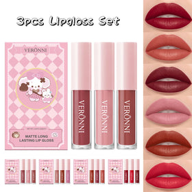 3pcs/set Waterproof Liquid Lipgloss Matte Mini Liquid Lipstick Set