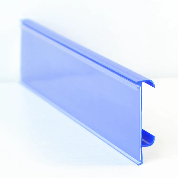 PVC Extrusion Data Strip Price Display Label Holder for Supermarket Shelf
