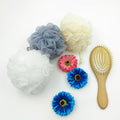 60g Loofahs  Wrinkle Mesh Balls Rich Lathers Mesh Loofah Body Scrubber for Women and Men Bath Puff Shower Sponge