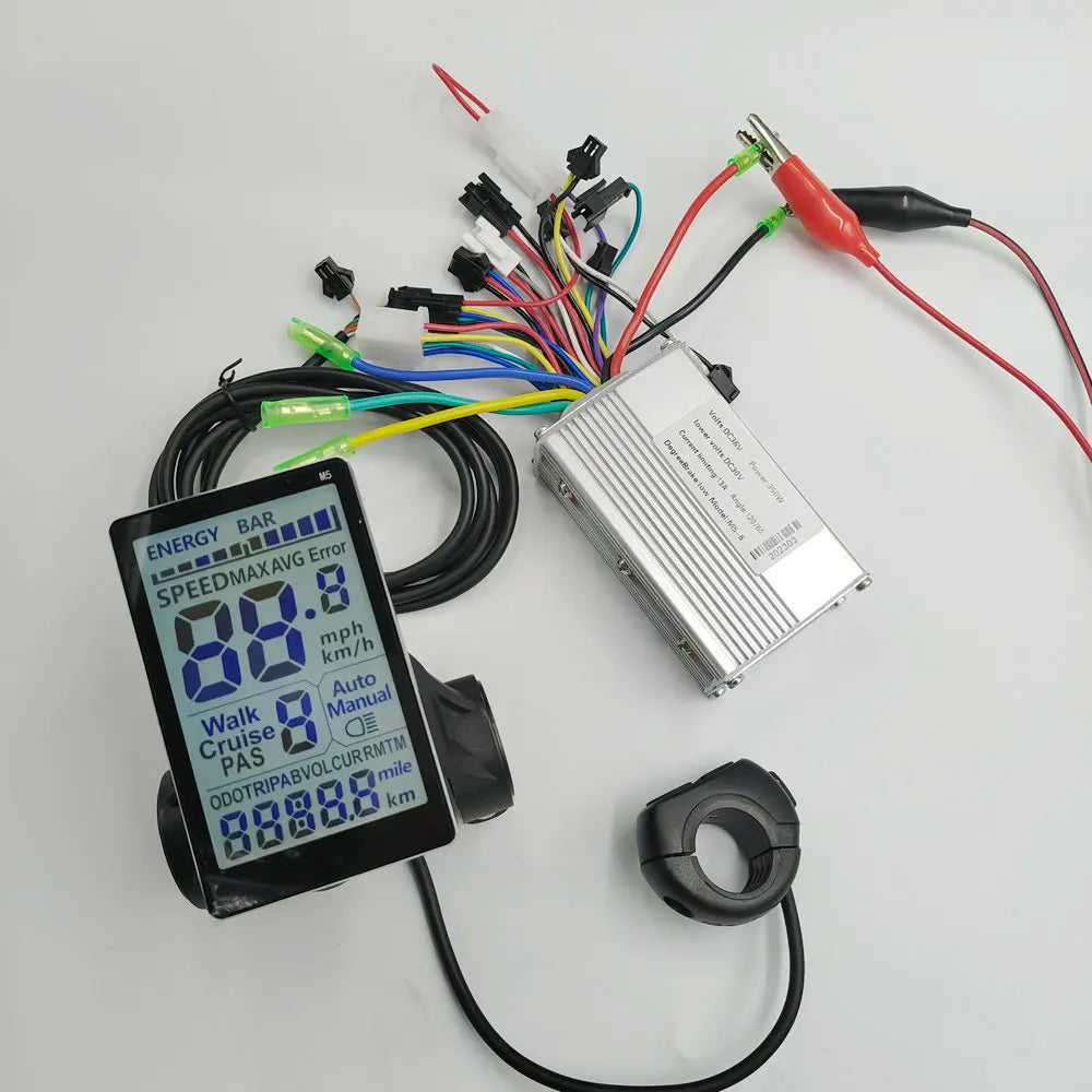 Vertical LCD Display M5 Manual Control Panel+Switch+BLDC Controller 24v36v48v60v250w350w for Electric Bike Scooter MTB Tricycle