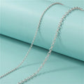 Classic 925 Sterling Silver Rolo Round Cross Cable O-ring Jesus Oval Link O Shaped Link Chain for Men Women Jewelry Making