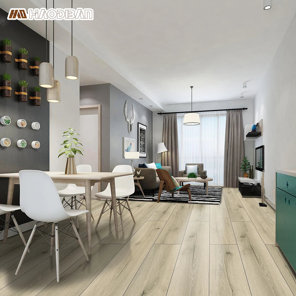European Style Wood Look Piso SPC Click Vinyl 5 mm 6mm SPC Floor for Hotel Home Office