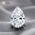 Starsgem Factory Price Lab Grown Diamond Pear Shape 1ct Size IGI Certified HPHT CVD Diamonds for Jewelry