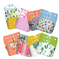 Babyshow WHOLESALE Baby Cloth Diaper Bag  Double-row Buttons Digital Print with Solid Color Ears Rear Pocket for Diaper