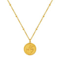 Hot Selling Best Selling Stainless Necklace Chain Fashion Jewelry Round Pendant Necklace Personalized for Women