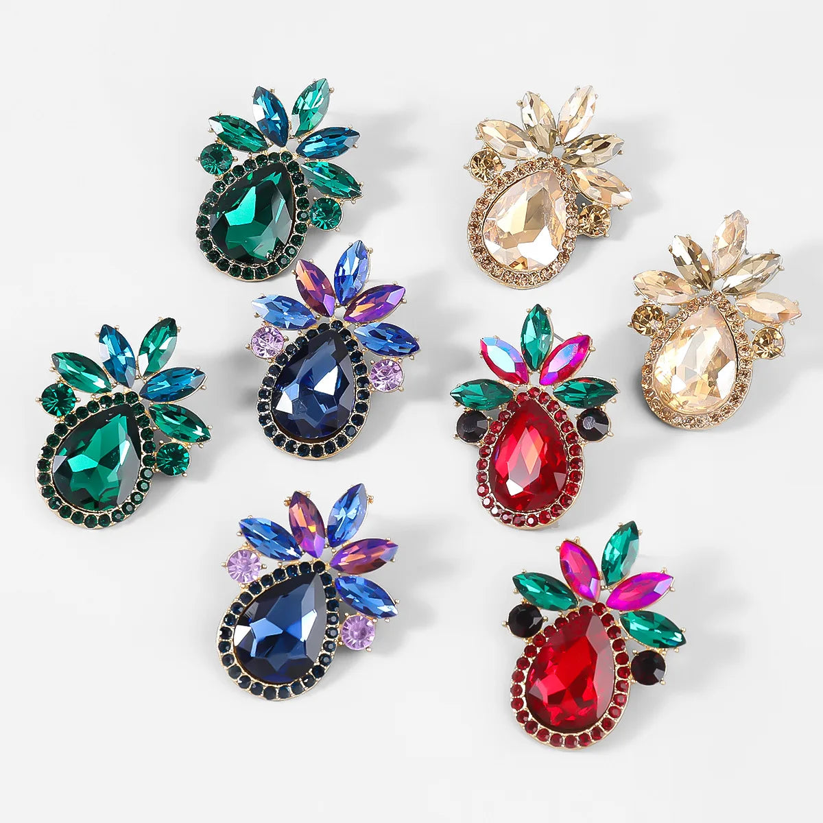 HOVANCI High Quality Zircon Geometric Summer New Earrings Designs Bling Rhinestone Star 2022 Earrings